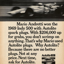 Autolite spark plugs ad (1969)