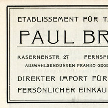 Paul Braess ad (1906)