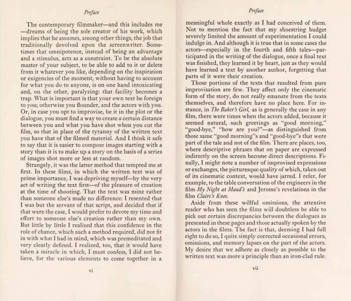 Six Moral Tales by Éric Rohmer (Seaver, 1980) 4
