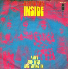 Jethro Tull – “Inside” / “Alive and Well and Living In” German single cover