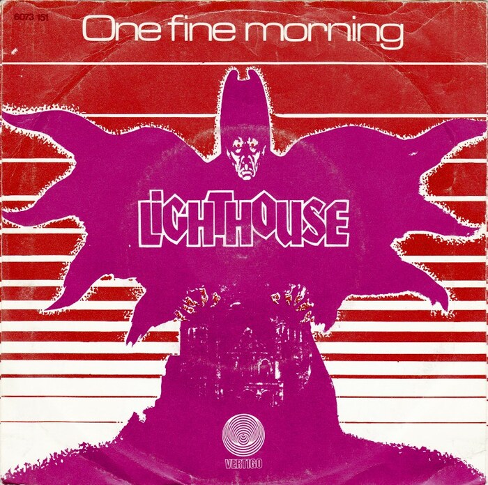 Lighthouse – “One Fine Morning” / “Hats Off (To The Stranger)” Dutch single cover 1