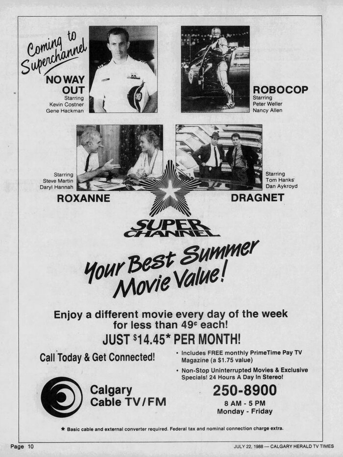 Superchannel newspaper ad (1988) 1