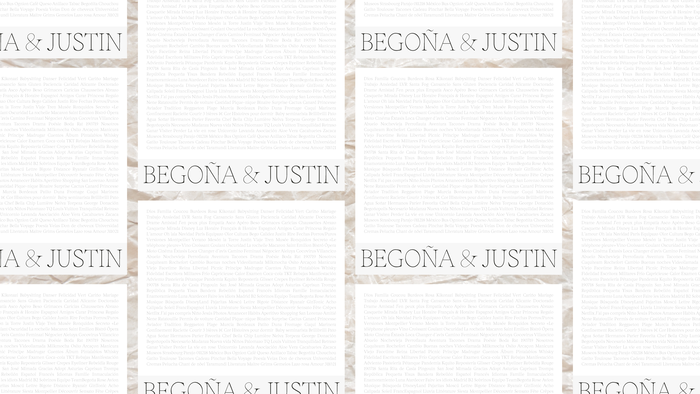 Begoña &amp; Justin wedding cards 6