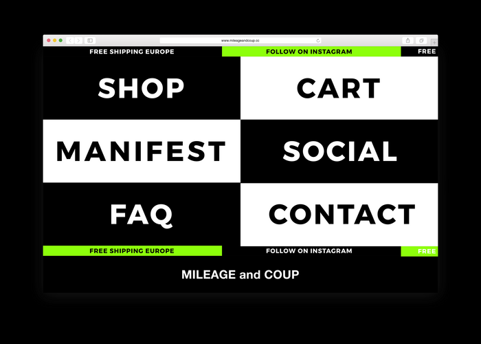 Mileage &amp; Coup website 2
