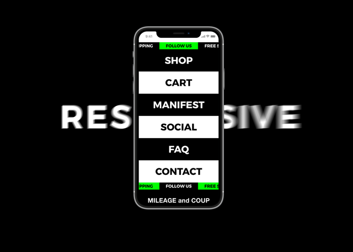 Mileage &amp; Coup website 3