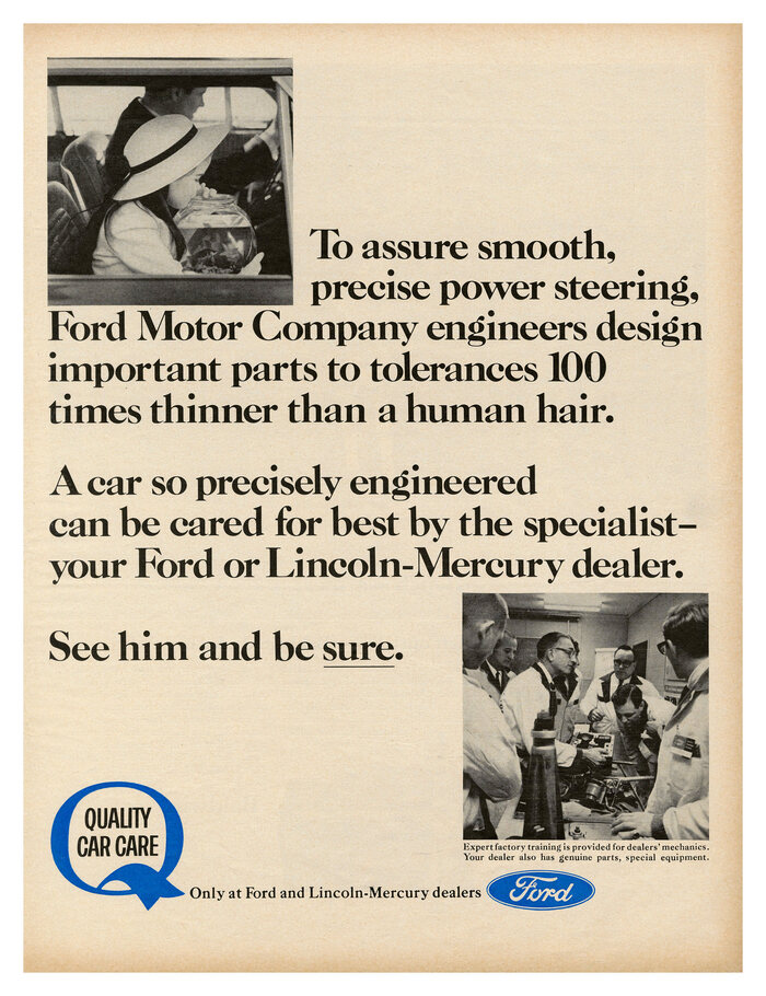 Ford Quality Car Care ad (1969)