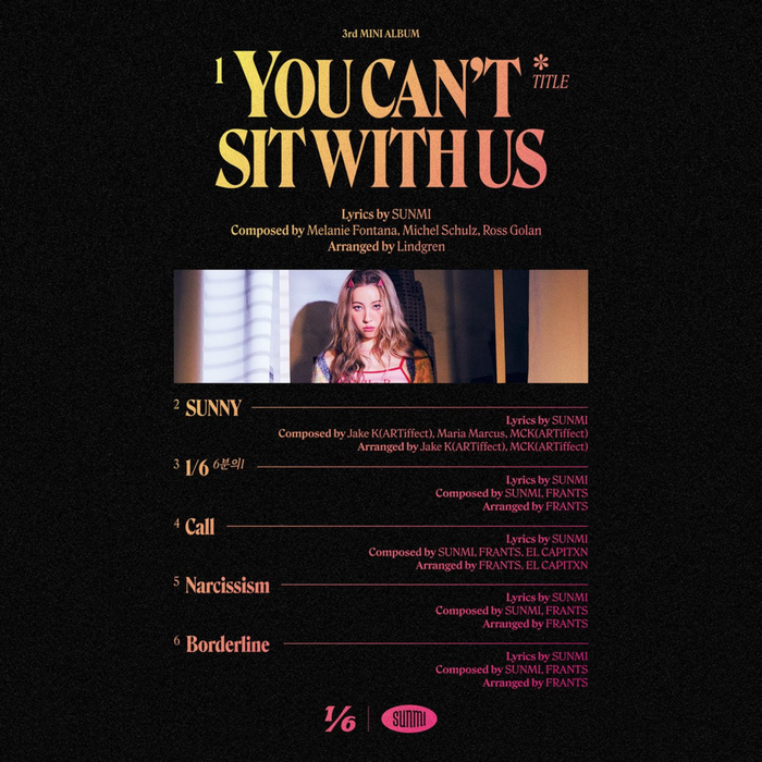 Sunmi – “You can’t sit with us” single 3