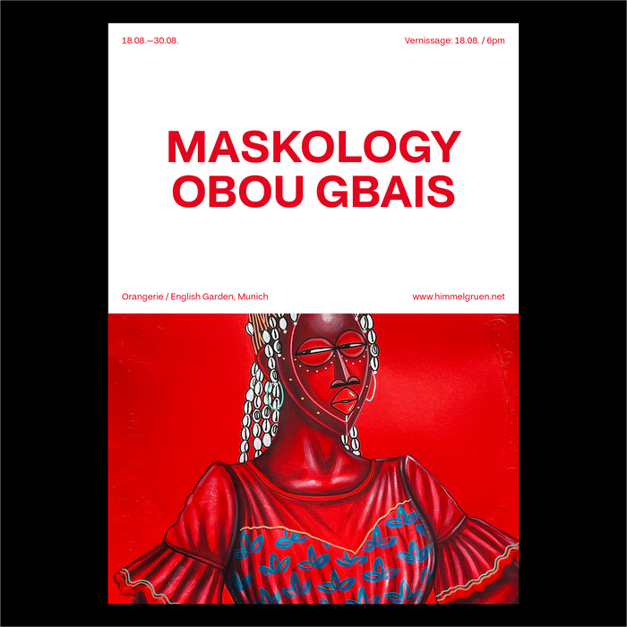 Obou Gbais: Maskology exhibition poster