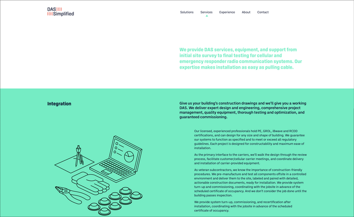 DAS Simplified website and brochure 2