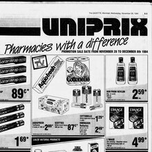 Uniprix Pharmacy print ad
