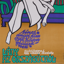 <cite>Lány az országútról</cite> Hungarian movie poster
