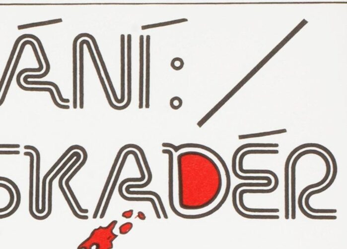 Detail showing Yagi Link Double&rsquo;s D, redrawn and filled with red.