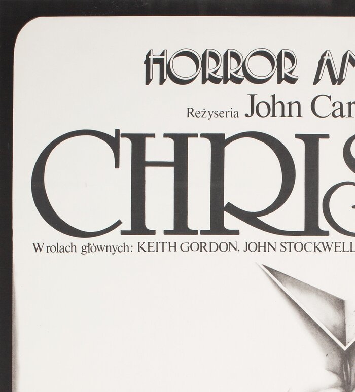 The other text was composed from rubdown type as well: “horror amerykański” is in a Letragraphica original, Colin Brignall’s . And the line below the title in  exhibit the typical signs of small-scale transfer lettering: unruly baseline alignment and occassionally blemished glyphs (see the G in “Gordon”)
