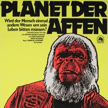 <cite>Planet of the Apes</cite> German movie poster