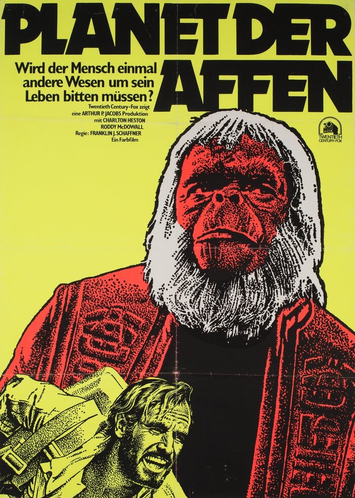 Planet of the Apes German movie poster 1