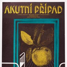 <cite>Akutní případ</cite> (1975) Czechoslovak movie poster