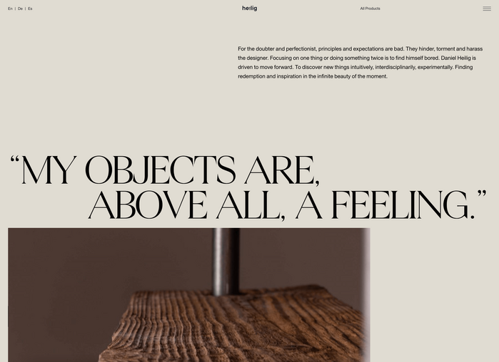Von Heilig website 4