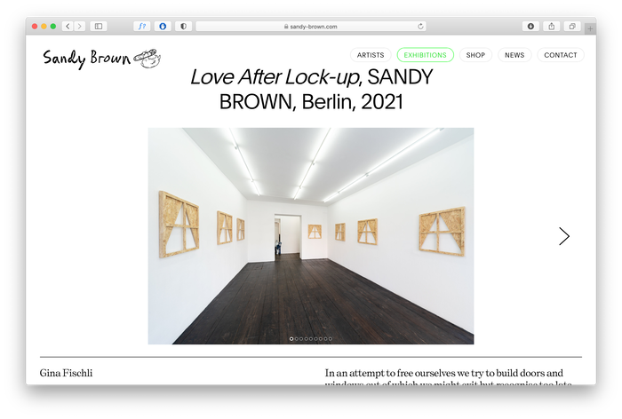 Sandy Brown website 5