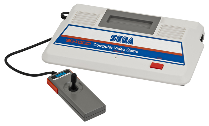 The SG-1000, Sega's first video game console, introduced in 1983.