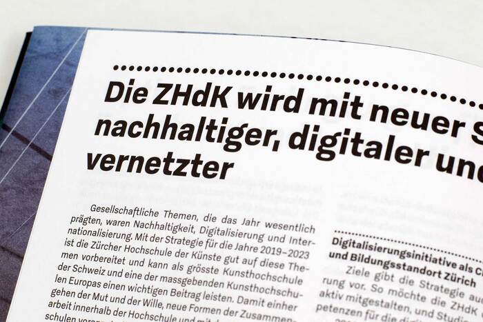 Zurich University of the Arts annual report 2019 6