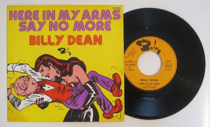 Billy Dean – “Here In My Arms” / “Say No More” French single cover 2
