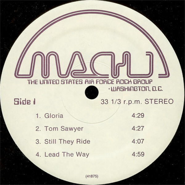 The United States Air Force Rock Group – Mach 1 album art 2