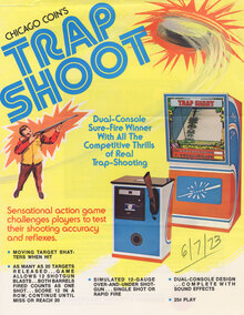 <cite>Trap Shoot</cite> arcade game flyer