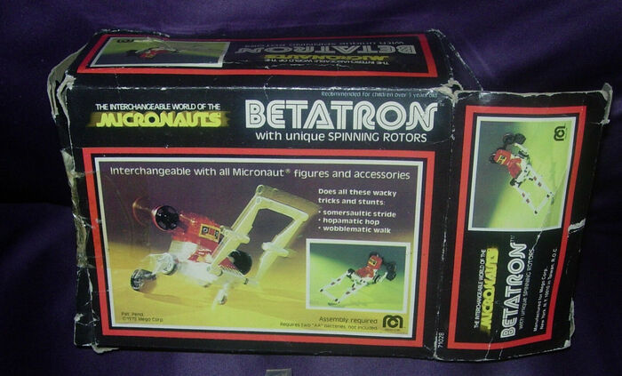 Micronauts Betatron box, 1978.