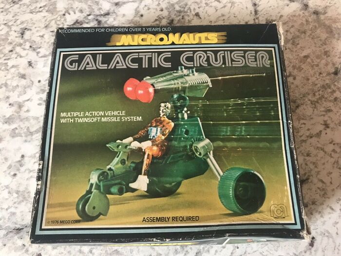 Micronauts Galactic Cruiser box, 1976.