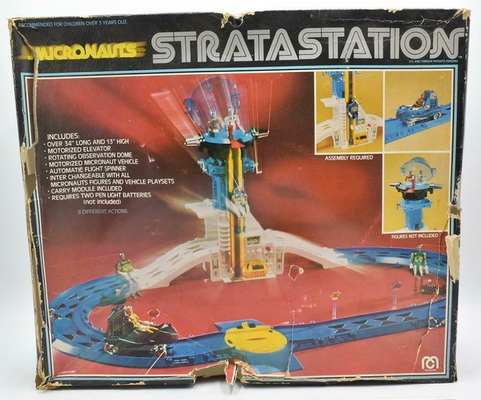 Micronauts Stratastation box, 1976.
