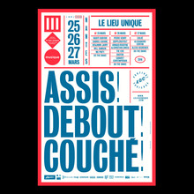 Festival Assis! Debout! Couché! poster