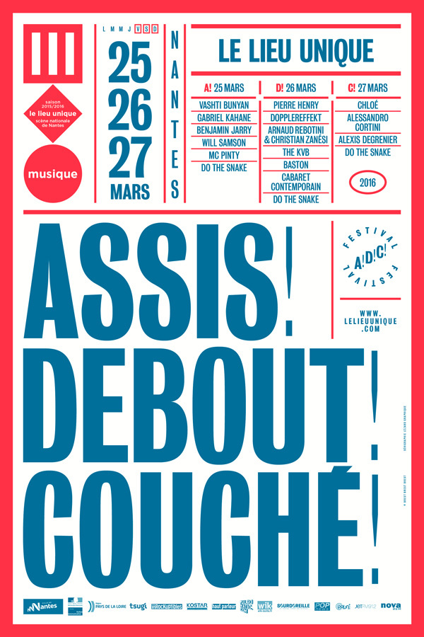 Festival Assis! Debout! Couché! poster 2
