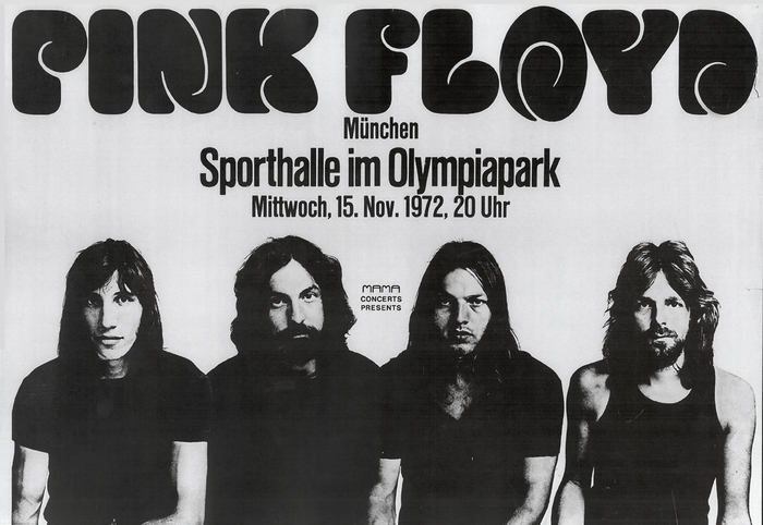 Secondary information on the Munich poster is set in Helvetica schmalhalbfett. This concert didn’t take place at the mentioned location, but was moved to the Sporthalle in Böblingen.