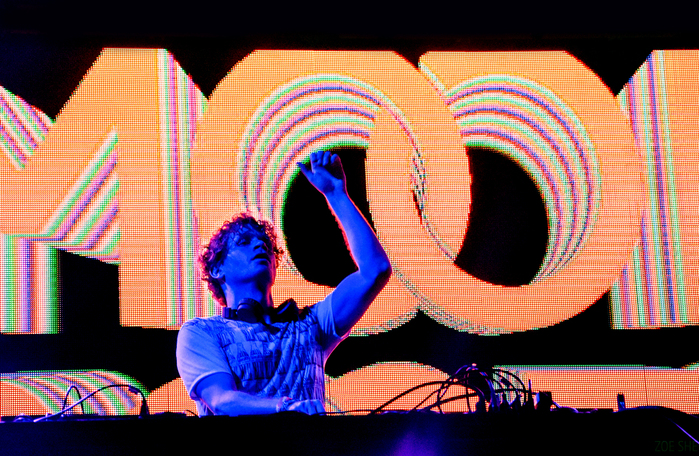 Moon Boots performing at All My Friends festival in Los Angeles, March 2018