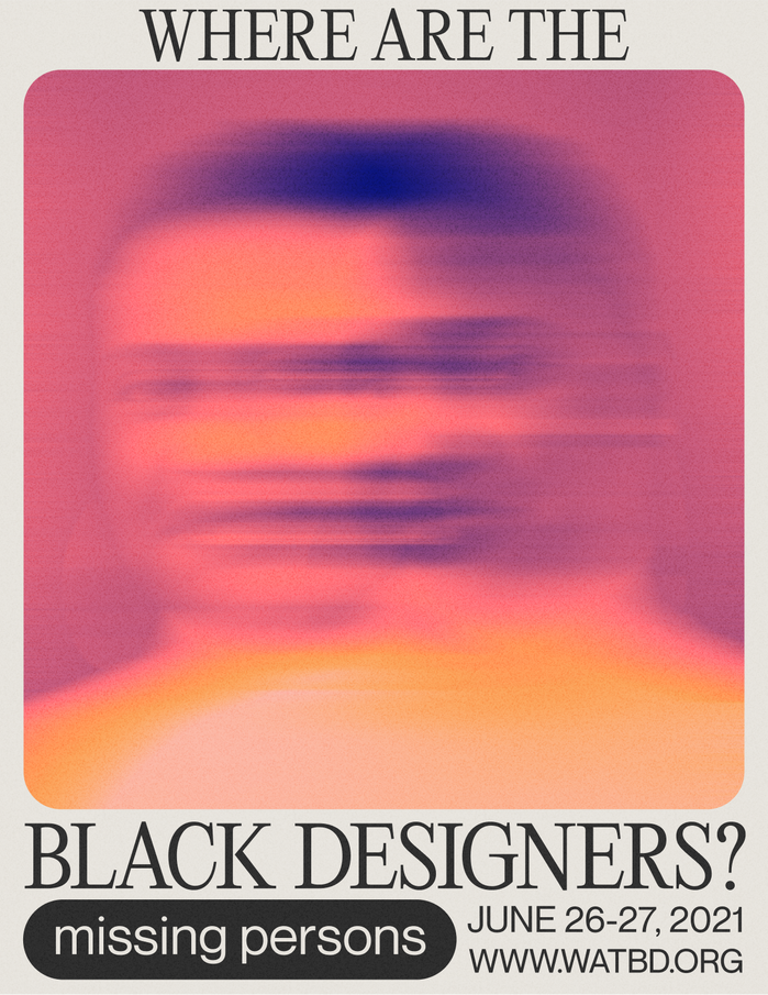 “Where Are The Black Designers?” conference poster challenge 1
