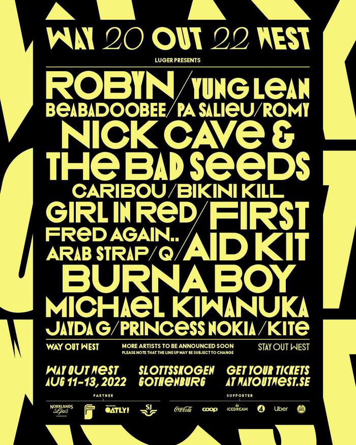 Way Out West 2022 line-up announcements 7