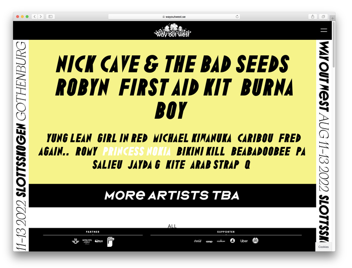 Way Out West 2022 line-up announcements 11