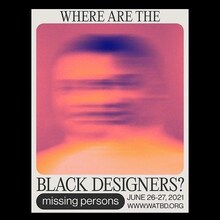 “Where Are The Black Designers?” conference poster challenge