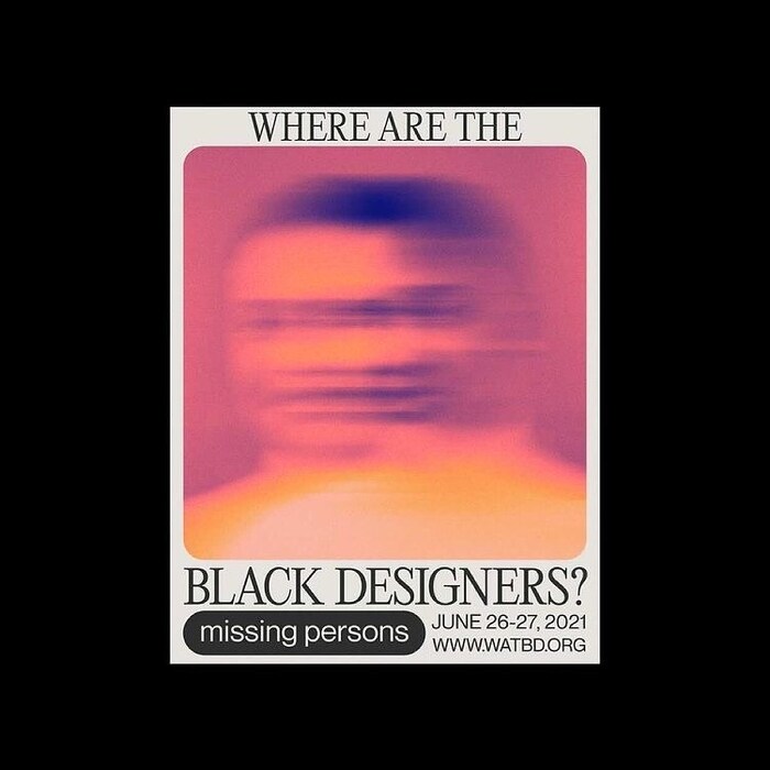 “Where Are The Black Designers?” conference poster challenge 2