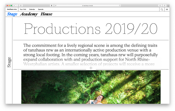 Tanzhaus NRW website 8