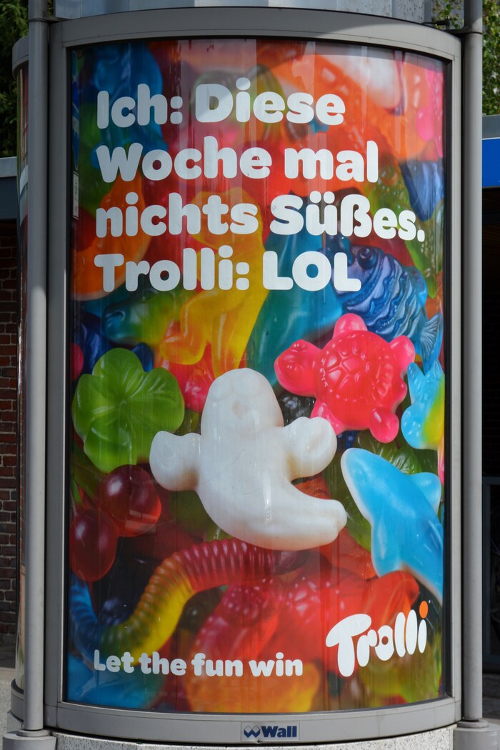 &ldquo;Me: No sweets this week.
Trolli: LOL&rdquo;