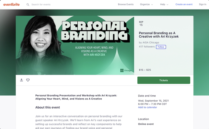 Personal Branding as a Creative event identity 2