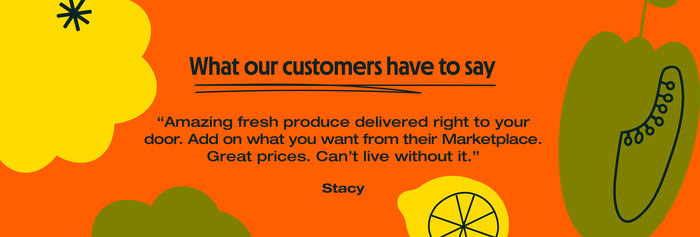 Testimonial, with a quote set in Neue Helvetica Extended.