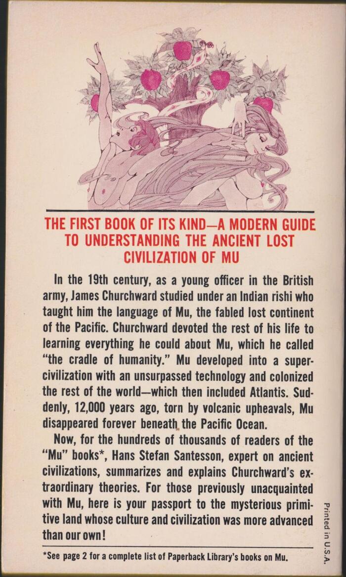 Understanding Mu by Hans Stefan Santesson
(Paperback Library, 1972) 2
