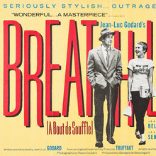 <cite>Breathless</cite> (1960) British movie poster