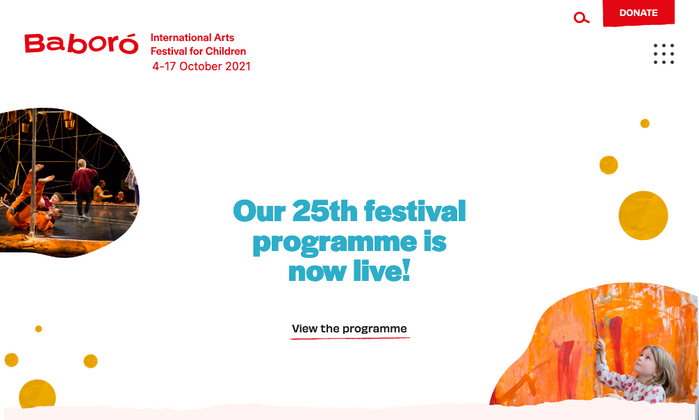 Baboró festival website 1