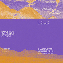 <cite>Avant que ne s’évanouissent dans l’éternité du silence les couleurs de nos souvenirs </cite>exhibition posters