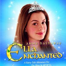 <cite>Ella Enchanted</cite> (2004) packaging and poster