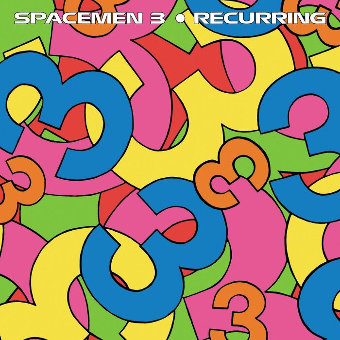 Recurring, published in 1990 by Fire Records. The type used for the band name and album title is , slightly stretched (hello 1990s!) and contoured.