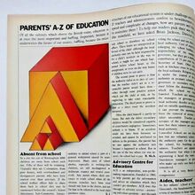 “Parents’ A–Z of Education” in <cite>The Sunday Times Magazine</cite>